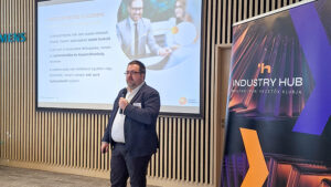 Attila Sólyom, PS Digital Transformatioal Director, at the Industrial HR Conference,