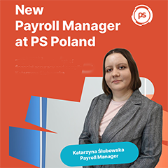 Katarzyna Ślubowska as Payroll Manager, strengthening our payroll leadership and our payroll outsourcing capabilities in Poland