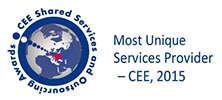 PSis 2015’s “Most Unique Services Provider – CEE” at the 3rd annual CEE Shared Services and Outsourcing Awards